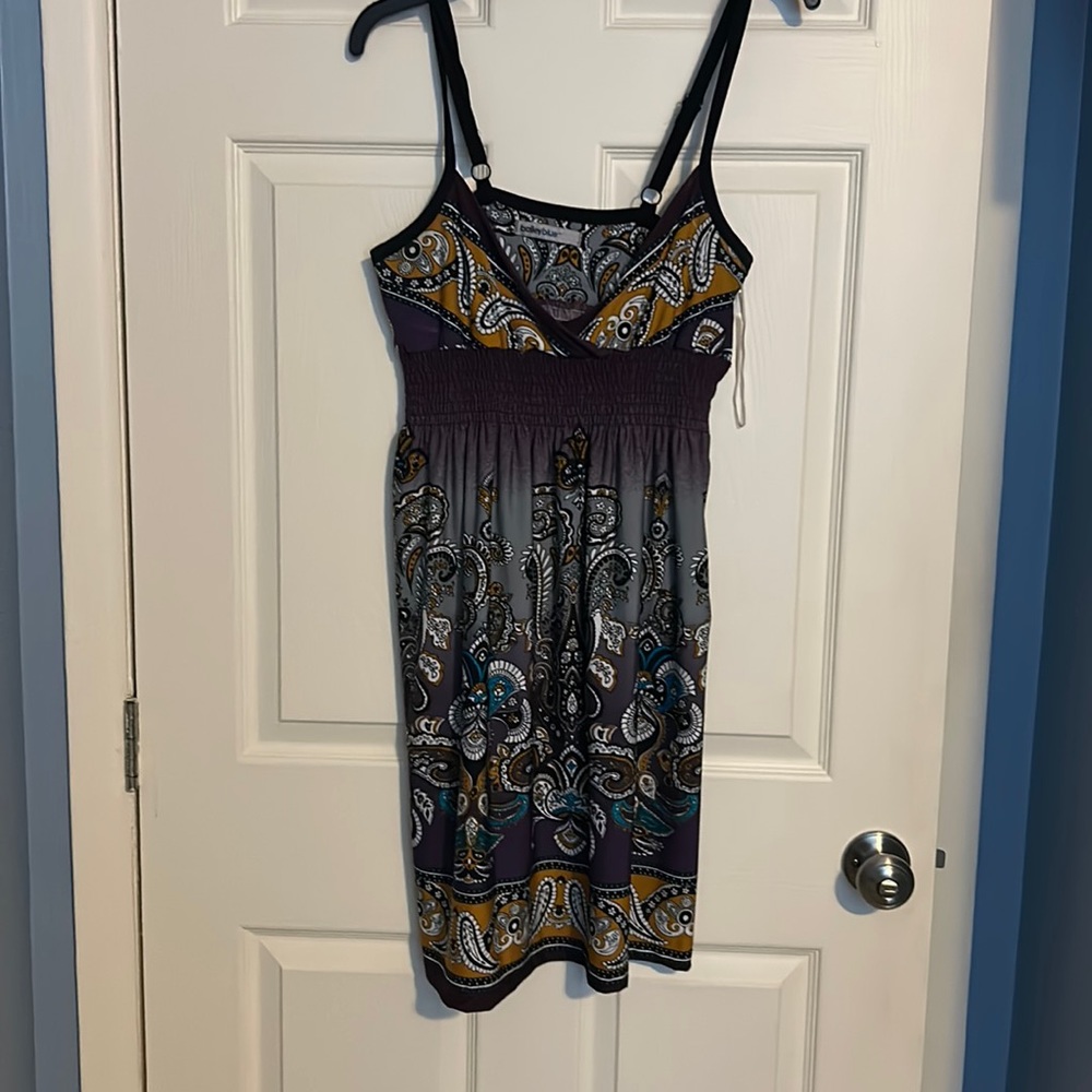 Bailey Blue Purple Design dress, worn a few times in perfect condition
